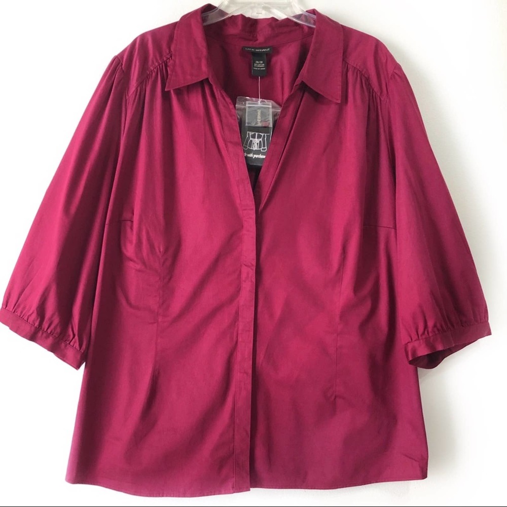 New Women’s Lane Bryant Button Down Shirt Sz 26/28